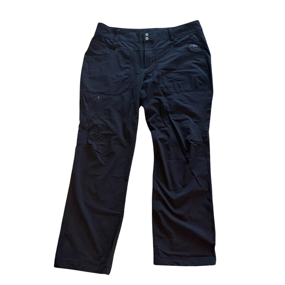 Women's Outdoor Research Hiking Climbing Durable Pant Size 12 Black 5 Pockets.